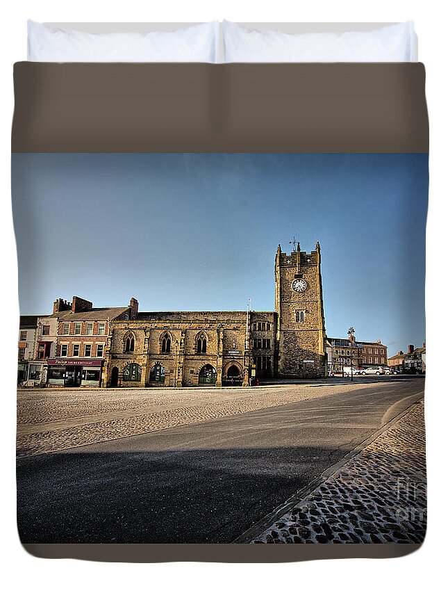 Richmond Duvet Cover featuring the photograph Richmond, North Yorkshire #1 by Smart Aviation