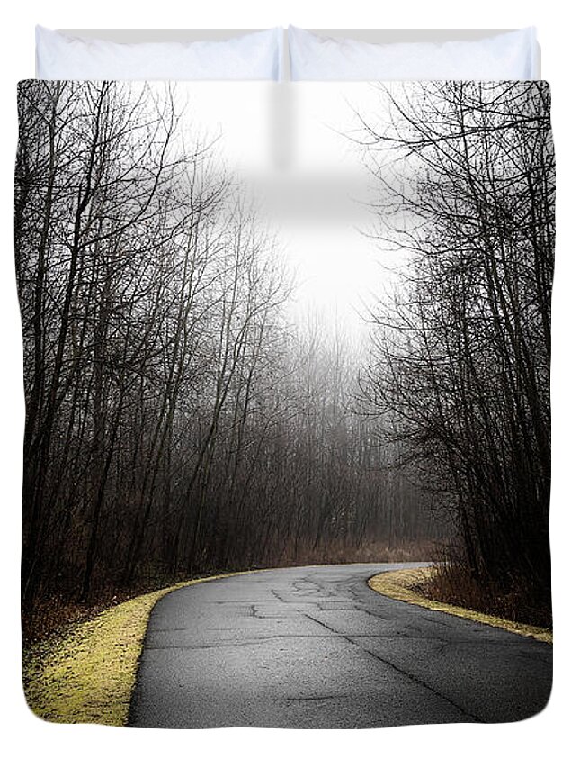 Roads Duvet Cover featuring the photograph Roads to Nowhere #1 by Celso Bressan