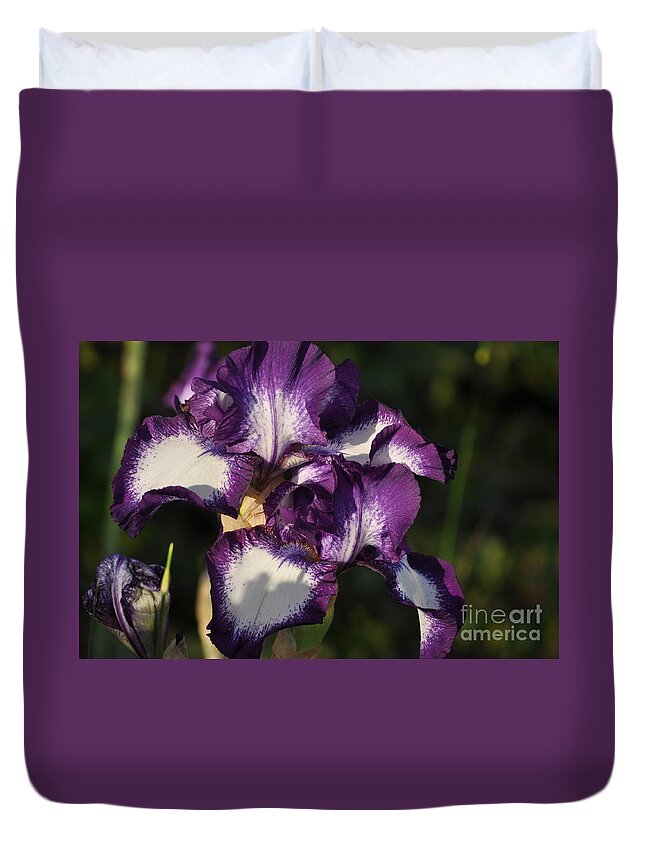 Purple Duvet Cover featuring the photograph Royal #1 by Nona Kumah