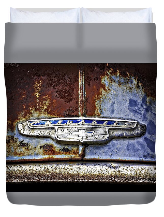 Ford Duvet Cover featuring the photograph Rust #1 by Jerry Golab