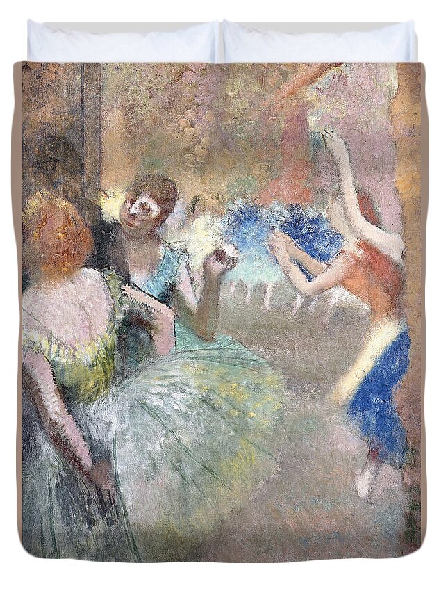 Degas Duvet Cover featuring the painting Scene de Ballet by Edgar Degas