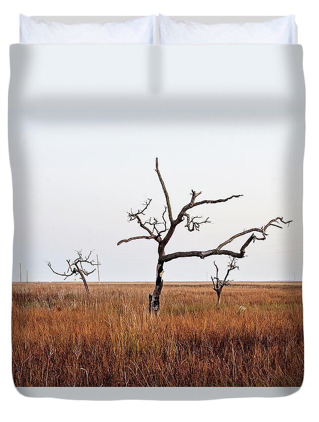 Tree Duvet Cover featuring the photograph Silent Witness by Scott Pellegrin