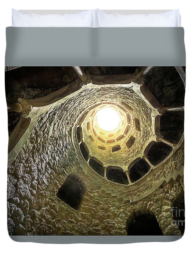Sintra Duvet Cover featuring the photograph Sintra Architecture background #1 by Benny Marty