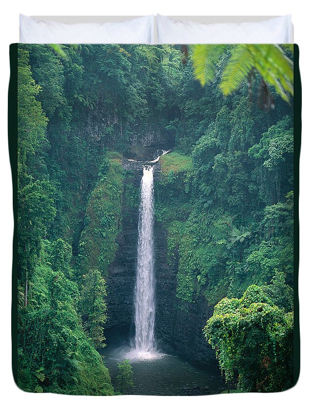 C1767 Duvet Cover featuring the photograph Sopoaga Falls #1 by Kyle Rothenborg - Printscapes