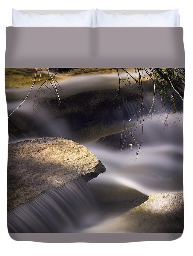 Dummerston Vermont Duvet Cover featuring the photograph Stickney Brook III by Tom Singleton