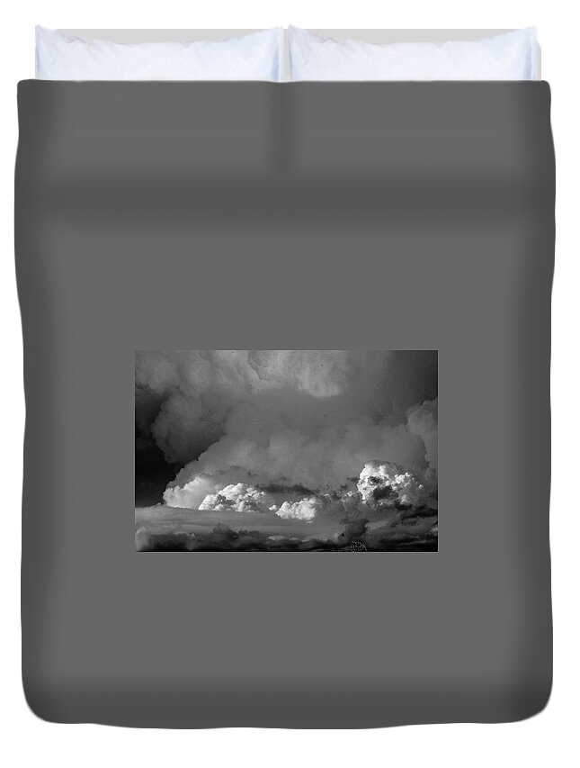 Nebraskasc Duvet Cover featuring the photograph Strong Nebraska Thunderstorms 008 #1 by NebraskaSC