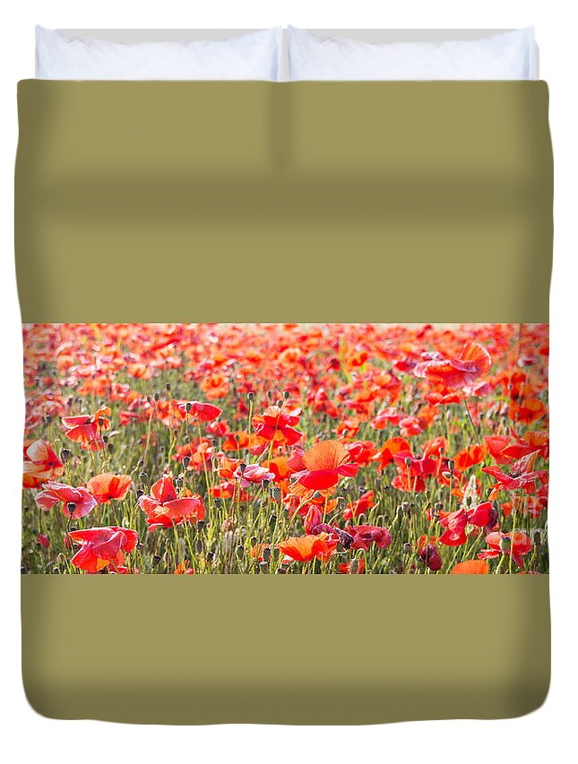 3x1 Duvet Cover featuring the photograph Summer poetry by Hannes Cmarits