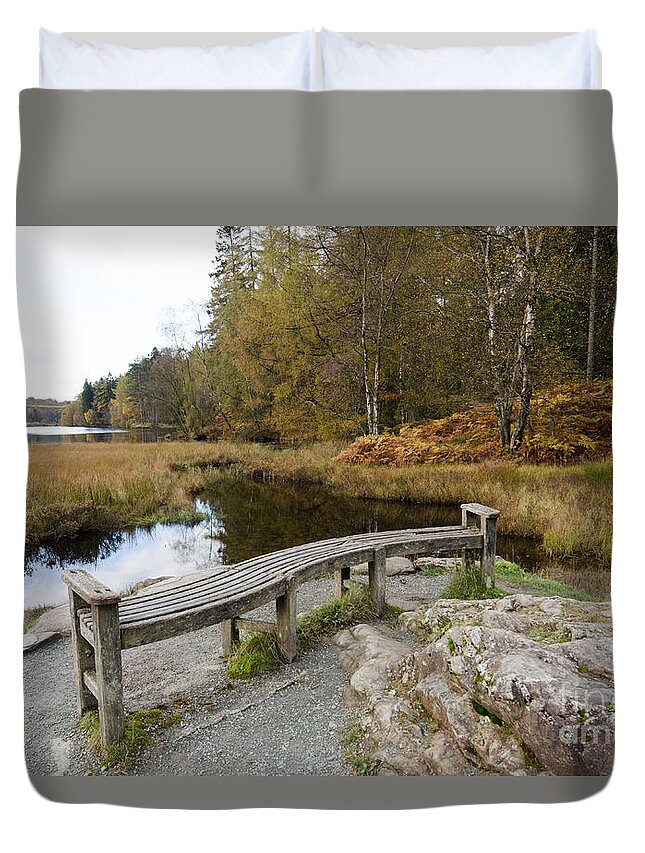 Tarn Duvet Cover featuring the photograph Tarn Hows by Smart Aviation