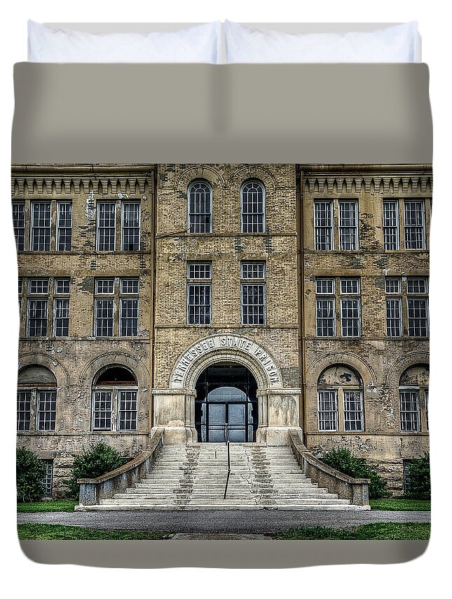 Adult Duvet Cover featuring the photograph Tennessee State Penitentiary #1 by Brett Engle