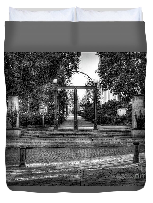 Reid Callaway The Arch Duvet Cover featuring the photograph The Arch 4 University Of Georgia Arch Art #1 by Reid Callaway