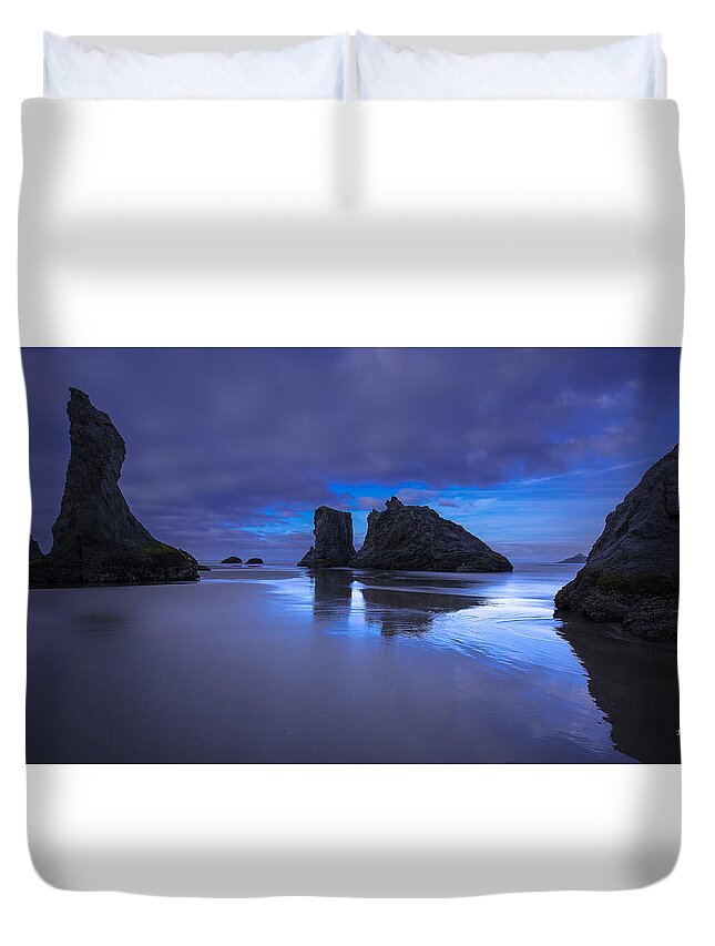  Duvet Cover featuring the photograph The Gathering Front #1 by Tim Bryan