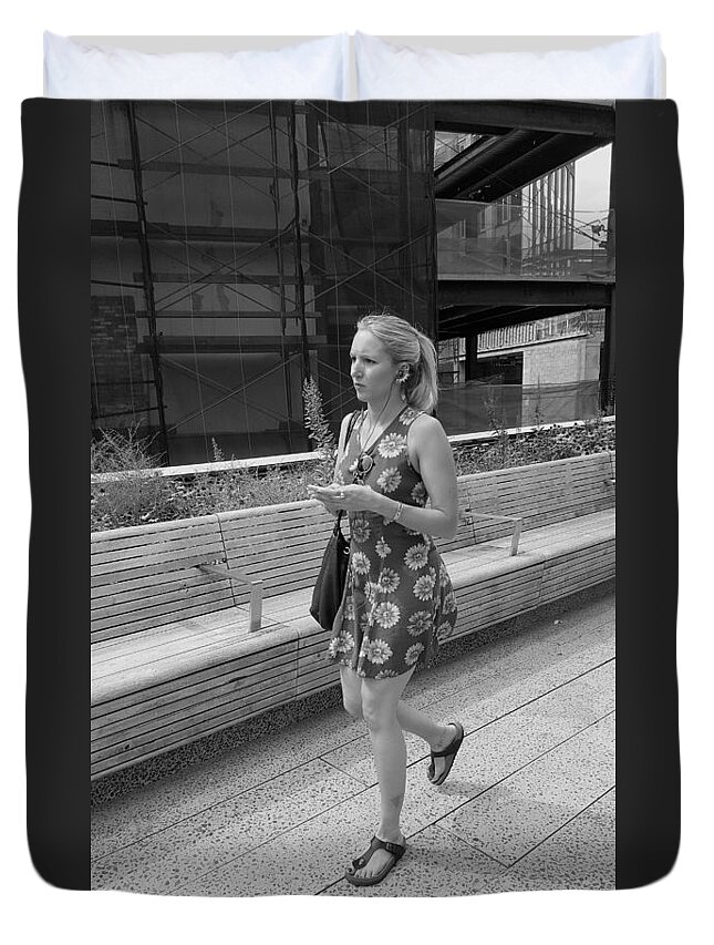The High Line Duvet Cover featuring the photograph The High Line 181 #1 by Rob Hans