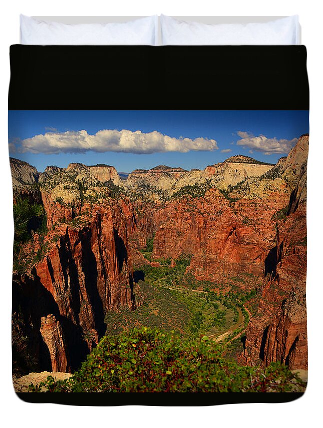 The Virgin River Duvet Cover featuring the photograph The Virgin River by Raymond Salani III