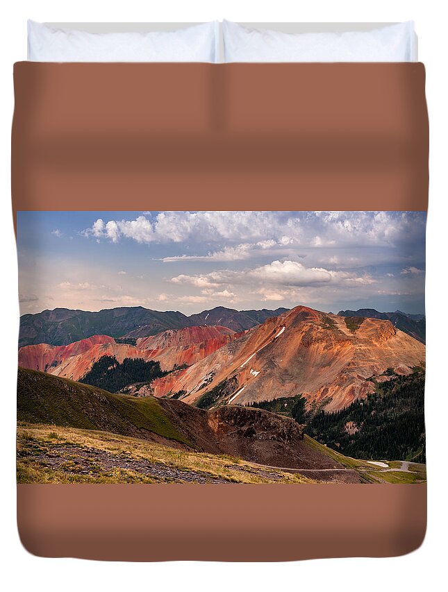 Jay Stockhaus Duvet Cover featuring the photograph Top of the World #1 by Jay Stockhaus