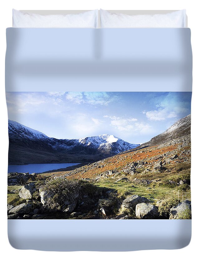 Snowdonia Duvet Cover featuring the photograph Total Peace #1 by Ian Mitchell