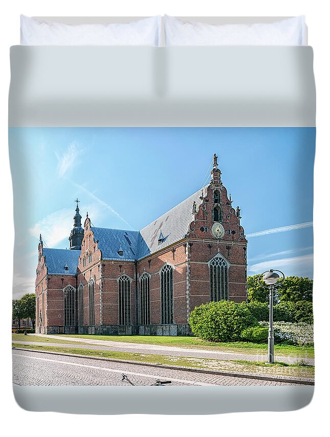 Kristianstad Duvet Cover featuring the photograph Trinity Church in Kristianstad #1 by Antony McAulay