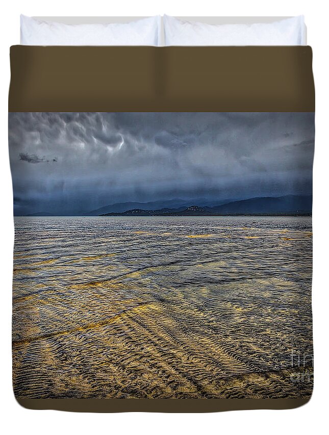 Undercurrents Duvet Cover featuring the photograph Undercurrents #1 by Mitch Shindelbower