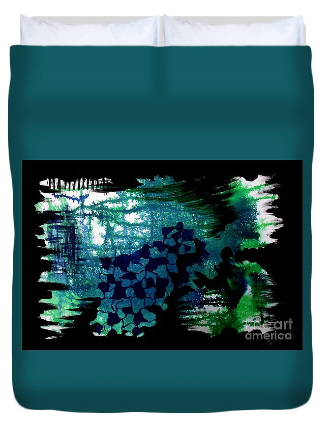 Art Duvet Cover featuring the mixed media Gift of Nature by Tamal Sen Sharma