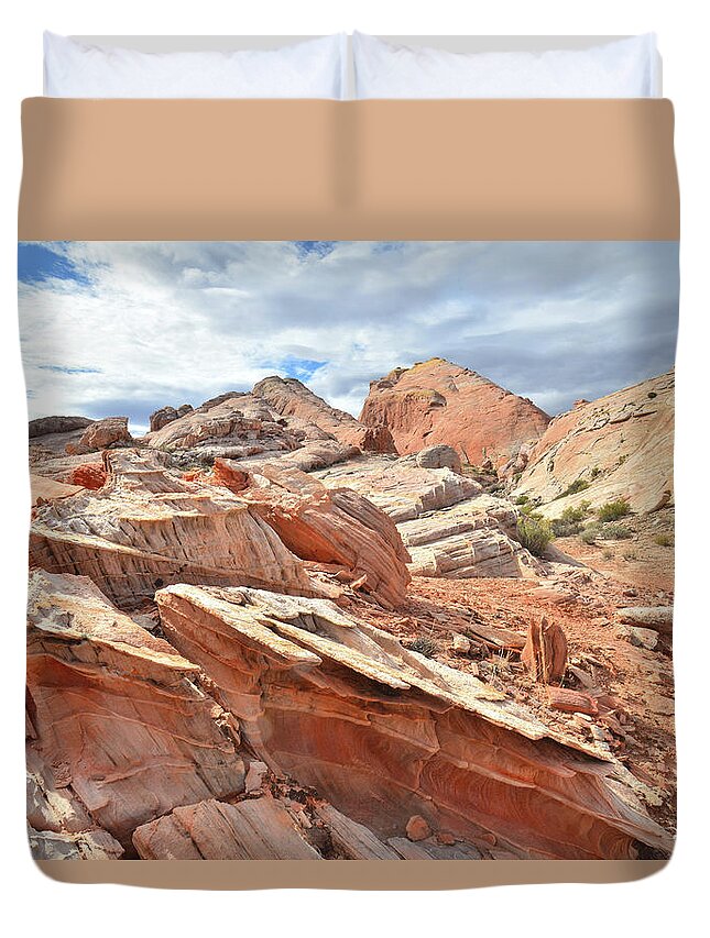 Valley Of Fire State Park Duvet Cover featuring the photograph Valley of Fire High Country #5 by Ray Mathis