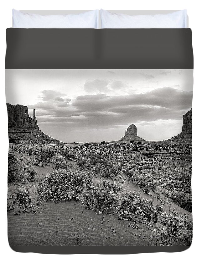 Arizona Duvet Cover featuring the photograph Valley View #1 by Jim Garrison