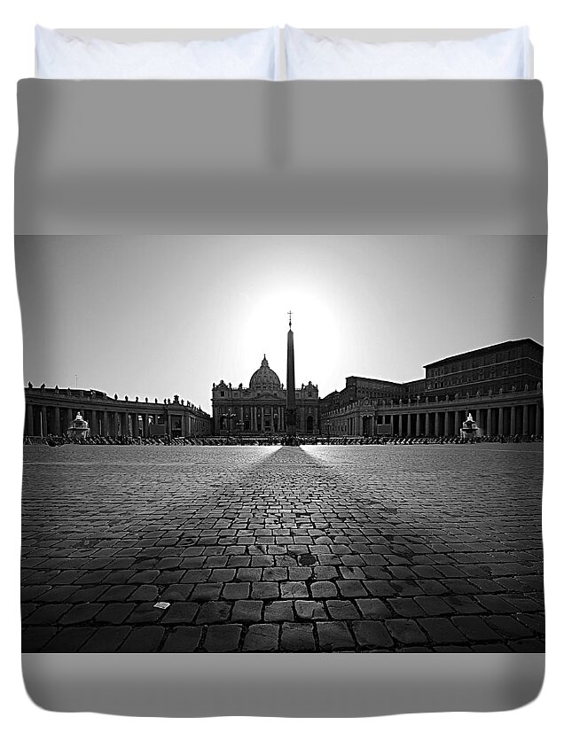 Vatican Duvet Cover featuring the photograph Vatican City #1 by Effezetaphoto Fz