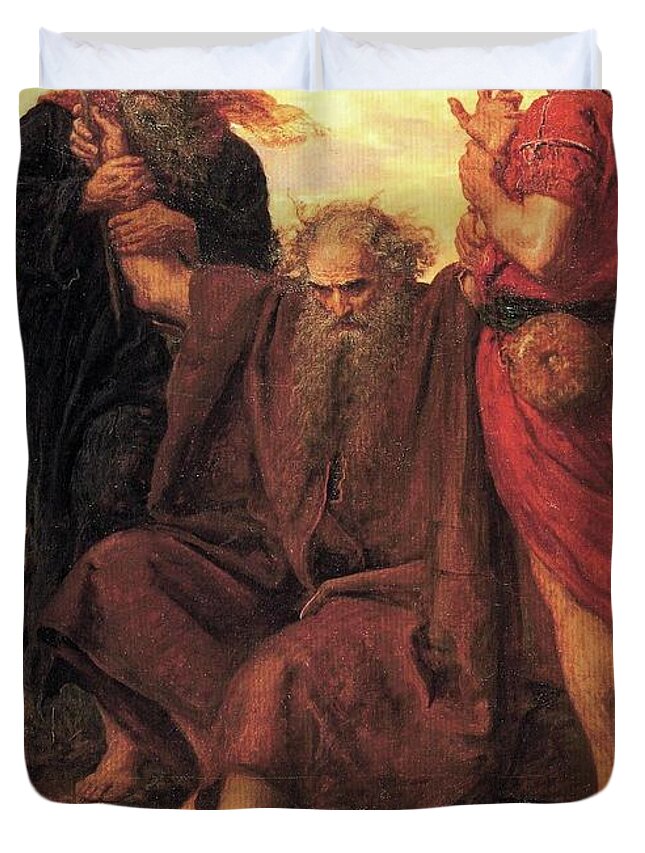 Ohn Everett Millais Duvet Cover featuring the painting Victory O Lord #1 by John Everett Millais