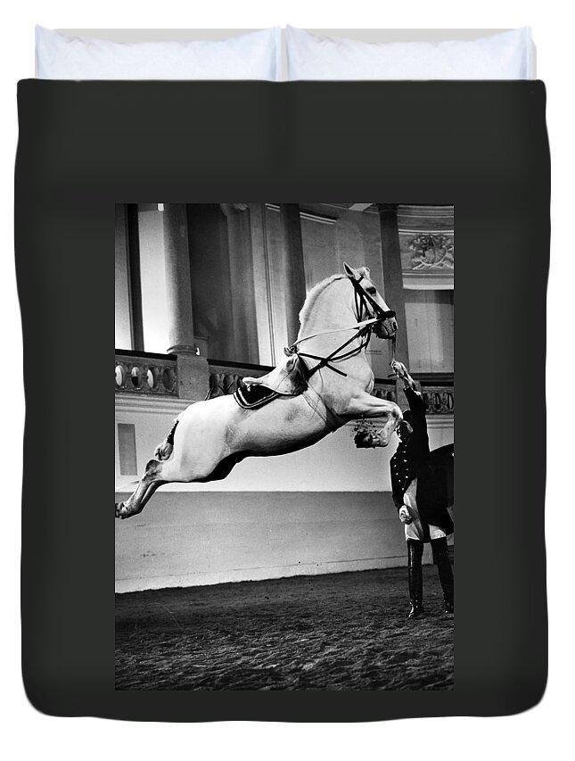 20th Century Duvet Cover featuring the photograph Riding School, Vienna by Granger