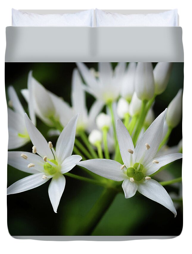 Wild Garlic Duvet Cover featuring the photograph Wild Garlic by Nick Bywater