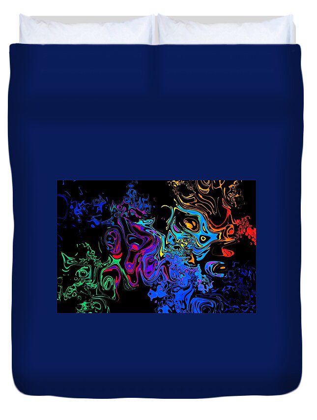 Colourful Duvet Cover featuring the photograph Zoogle #2 by Mark Blauhoefer