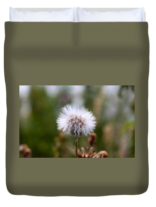 Dandelion Duvet Cover featuring the photograph Dandelion #11 by Jackie Russo