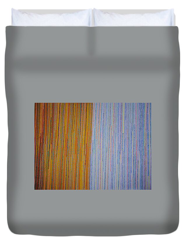 Inspirational Duvet Cover featuring the painting Identity #11 by Kyung Hee Hogg