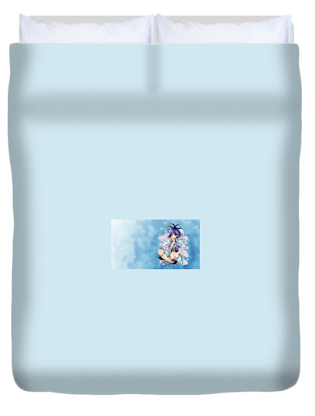 Touhou Duvet Cover featuring the digital art Touhou #11 by Maye Loeser