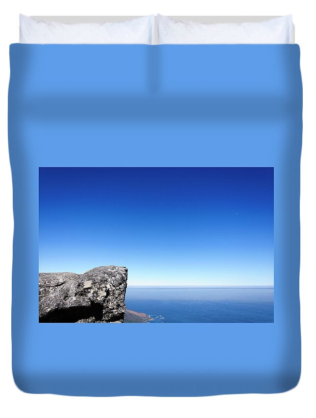 Sea Duvet Cover featuring the photograph Beautiful seaside scenery #113 by Carl Ning