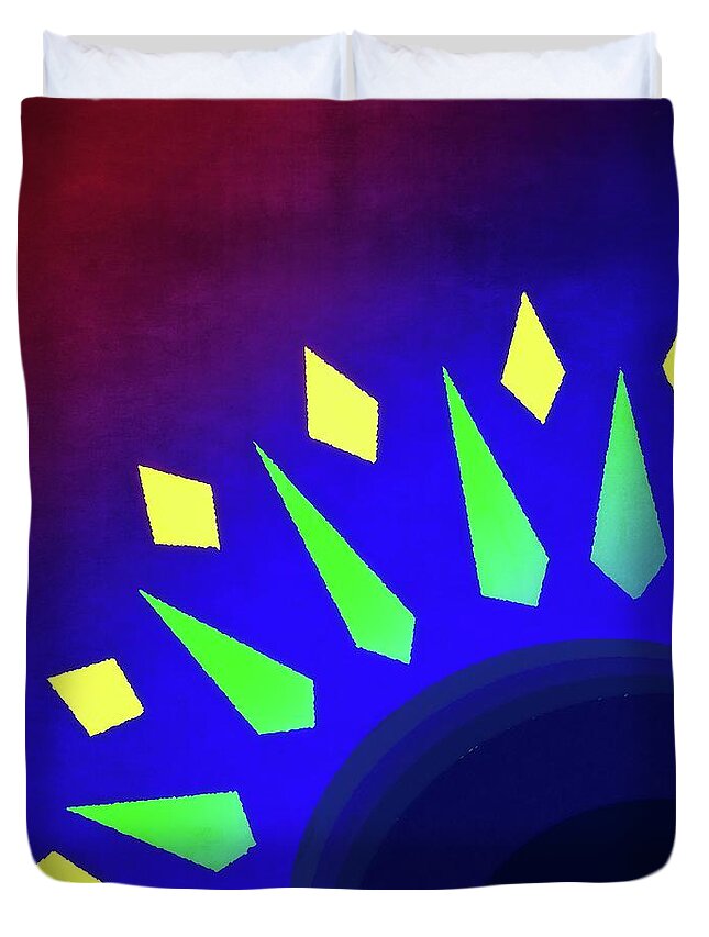 Abstract Duvet Cover featuring the digital art 117 by Timothy Bulone