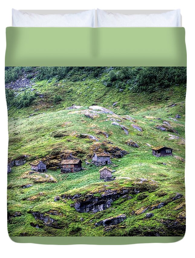 Norway Duvet Cover featuring the photograph Norway by Paul James Bannerman