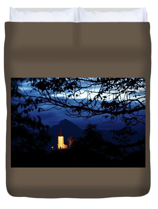 Jamnik Duvet Cover featuring the photograph Jamnik church of Saints Primus and Felician #13 by Ian Middleton