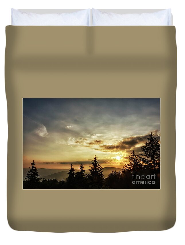 Sunrise Duvet Cover featuring the photograph Summer Solstice Sunrise #12 by Thomas R Fletcher