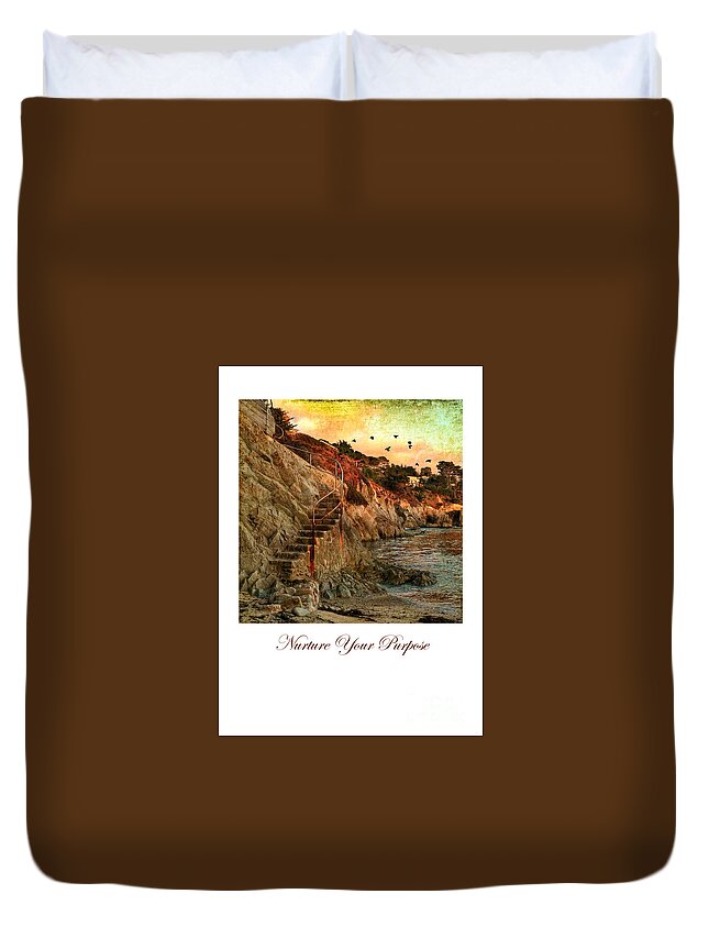 Stairs Duvet Cover featuring the photograph 135 Fxq by Charlene Mitchell
