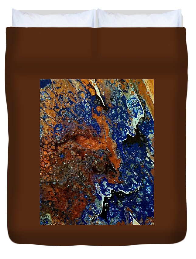 Abstract Duvet Cover featuring the painting #137 #137 by Gerry Smith