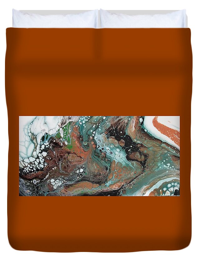 Abstract Duvet Cover featuring the painting #144 #144 by Gerry Smith