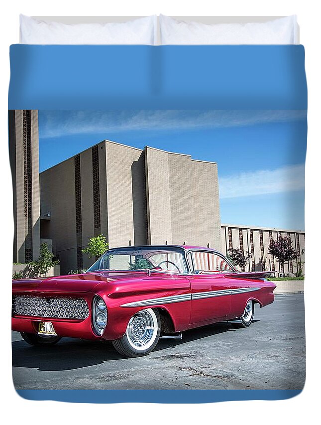 Chevrolet Impala Duvet Cover featuring the photograph Chevrolet Impala #15 by Jackie Russo