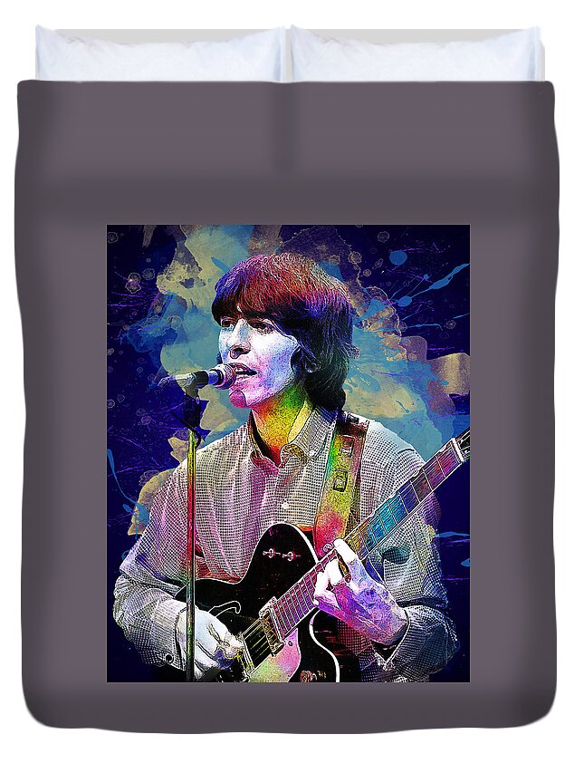 George Harrison The Beatles Duvet Cover For Sale By Lilia