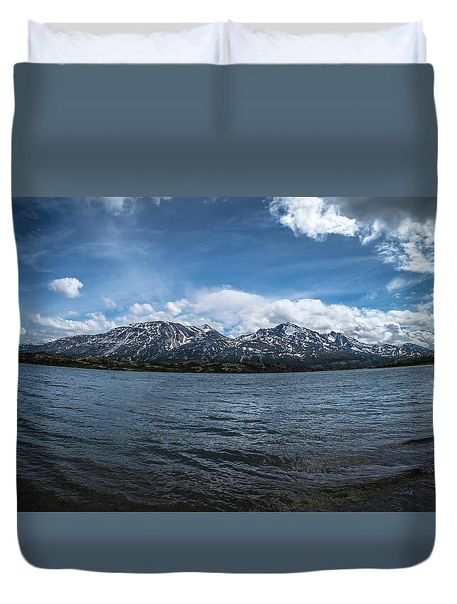 Landscape Duvet Cover featuring the photograph Rugged And Extreme Terrain Around Fraser British Columbia And Wh #15 by Alex Grichenko