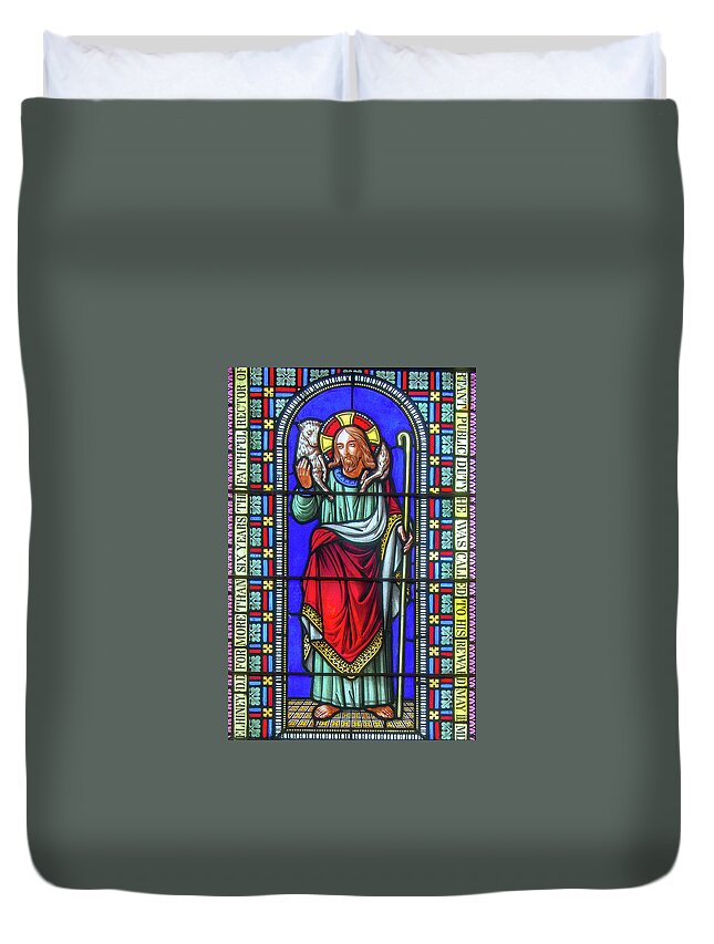 Saint Annes Duvet Cover featuring the digital art Saint Anne's Windows #15 by Jim Proctor