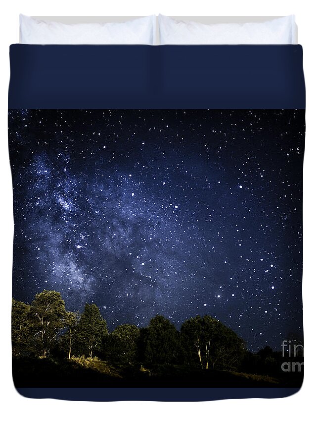 Stars Duvet Cover featuring the photograph Under the Milky Way #16 by Thomas R Fletcher