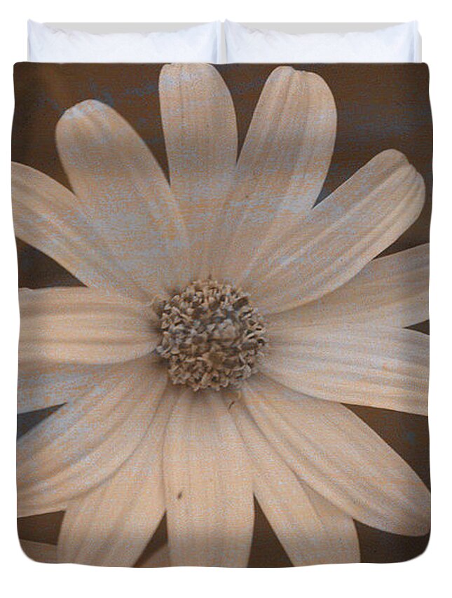 Texture Duvet Cover featuring the photograph Texture Flowers #19 by Prince Andre Faubert