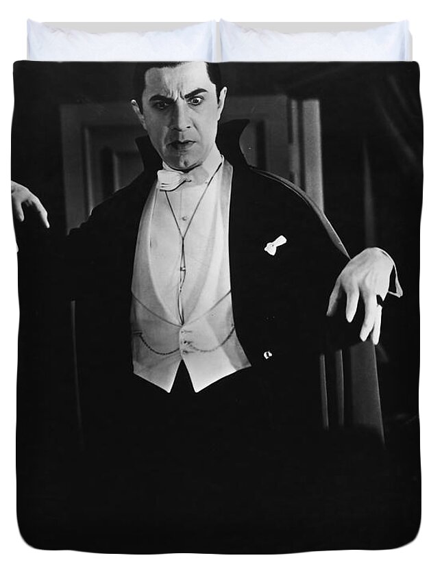 1931 Duvet Cover featuring the photograph 1931 Dracula Bela Lugosi by Vintage Collectables