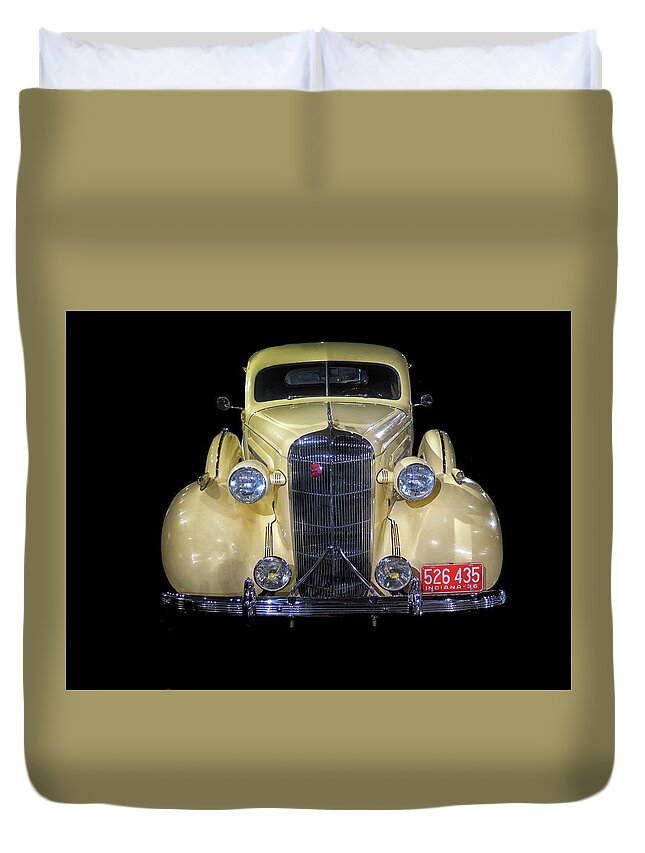 1936 Buick Business Coupe Duvet Cover featuring the photograph 1936 Buick Business Coupe by Dave Mills