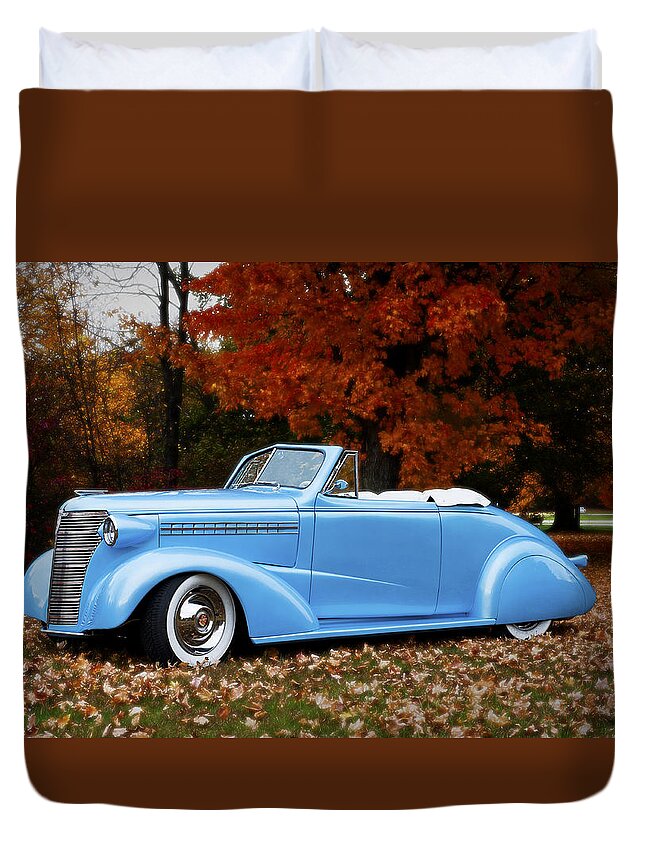 Chevy Duvet Cover featuring the photograph 1938 Chevy by Dick Pratt
