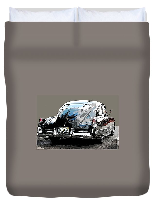 1948 Cadillac Duvet Cover featuring the photograph 1948 Fastback Cadillac by Robert Meanor